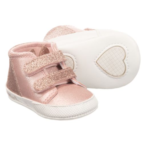 Mayoral Newborn-Pink Pre-Walker Trainers | Childrensalon Outlet