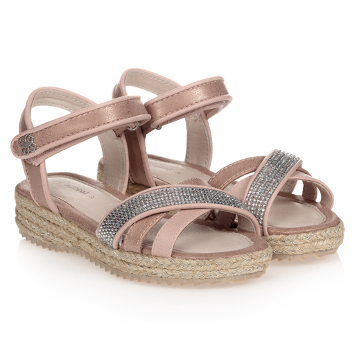 Mayoral-Pink Wedge Sandals | Childrensalon Outlet