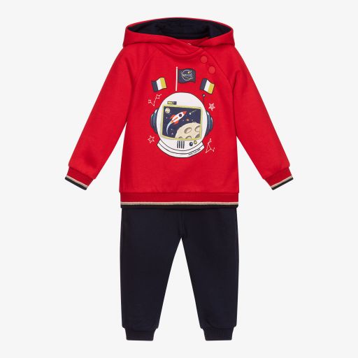 Mayoral-Red & Blue Space Tracksuit | Childrensalon Outlet