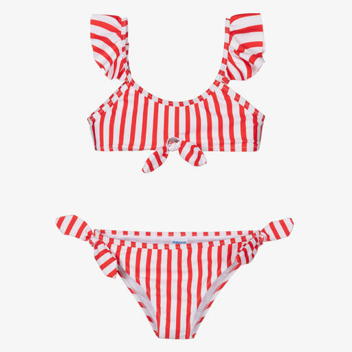Mayoral-Rot gestreifter Bikini | Childrensalon Outlet