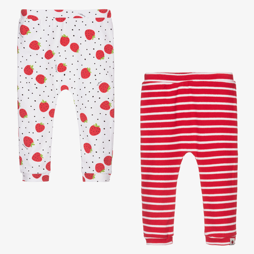 Mayoral Newborn-Red & White Leggings (2 Pack) | Childrensalon Outlet