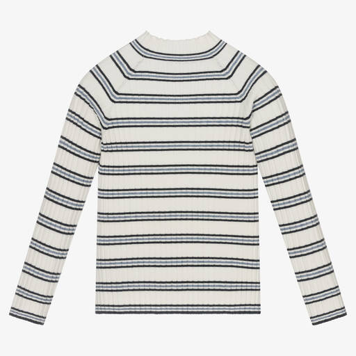 Mayoral-Stripe Turtle Neck Sweater | Childrensalon Outlet