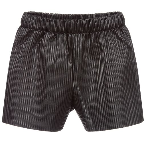 Mayoral-Teen Black Faux Leather Shorts | Childrensalon Outlet