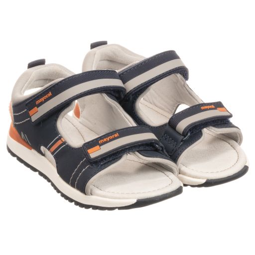 Mayoral-Teen Blue & Grey Sandals | Childrensalon Outlet