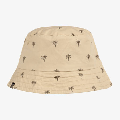 Mayoral-Teen Boys Beige Palm Tree Print Hat | Childrensalon Outlet