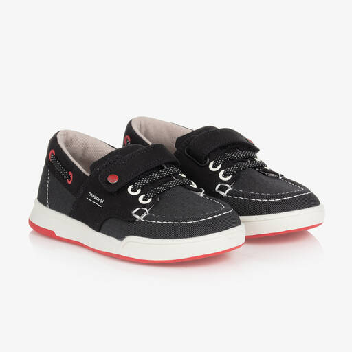 Mayoral-Teen Boys Black Velcro Trainers | Childrensalon Outlet