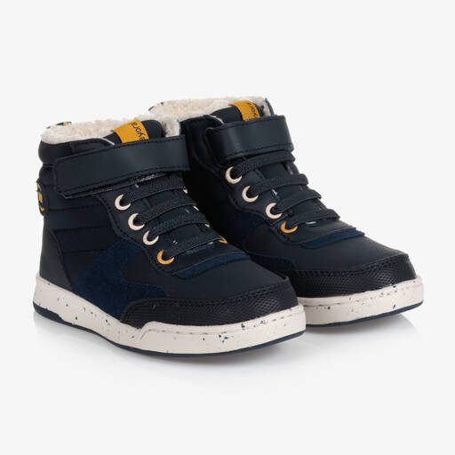 Mayoral-Teen Boys Blue High-Top Trainers | Childrensalon Outlet