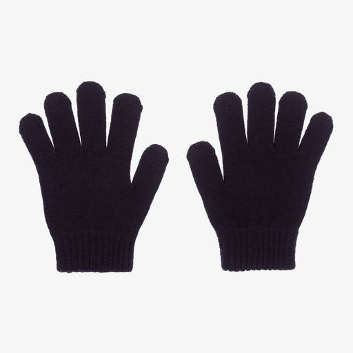 Mayoral-Teen Boys Blue Knitted Gloves | Childrensalon Outlet