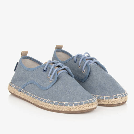 Mayoral-Teen Boys Blue Lace-Up Espadrilles  | Childrensalon Outlet