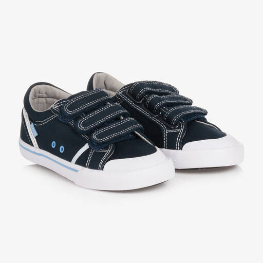 Mayoral-Teen Boys Navy Blue Canvas Trainers | Childrensalon Outlet