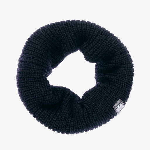 Mayoral-Teen Boys Navy Blue Knitted Snood | Childrensalon Outlet