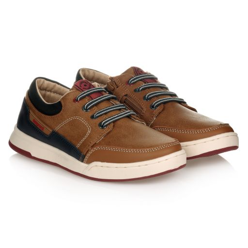 Mayoral-Teen Brown & Blue Trainers | Childrensalon Outlet