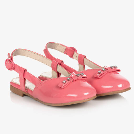 Mayoral-Teen Coral Pink Patent Shoes | Childrensalon Outlet