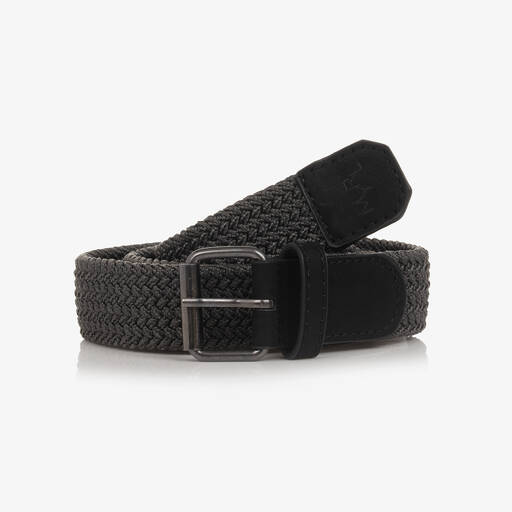 Mayoral-Teen Dark Grey Woven Belt | Childrensalon Outlet