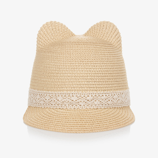 Mayoral-Teen Girls Beige Straw Hat | Childrensalon Outlet