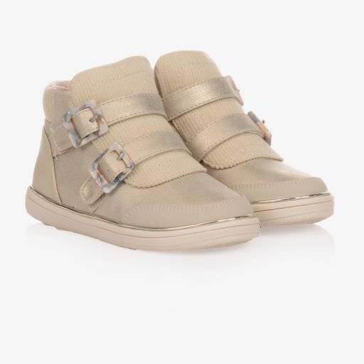Mayoral-Teen Girls Gold Sporty Boots | Childrensalon Outlet