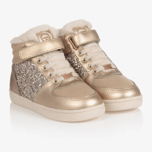 Mayoral-Teen Girls Gold Trainers | Childrensalon Outlet