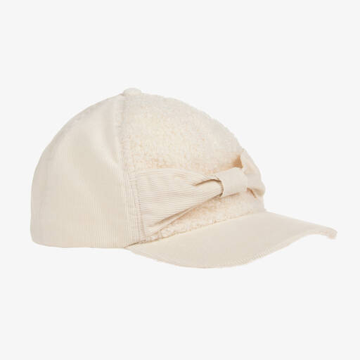 Mayoral-Teen Girls Ivory Cotton Cap | Childrensalon Outlet