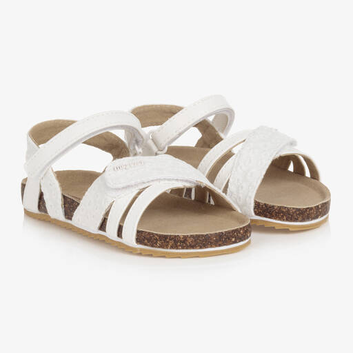 Mayoral-Teen Girls White Faux Leather Sandals | Childrensalon Outlet