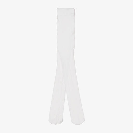 Mayoral-Teen Girls White Glitter Flower Tights | Childrensalon Outlet