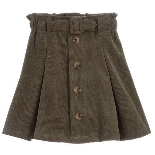 Mayoral-Teen Green Curdoroy Skirt | Childrensalon Outlet