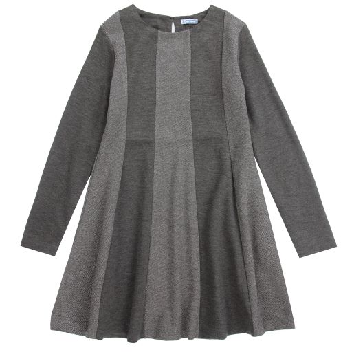 Mayoral-Teen Grey Glitter Dress | Childrensalon Outlet