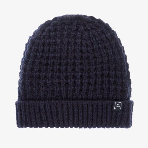 Mayoral-Teen Navy Blue Knitted Hat | Childrensalon Outlet