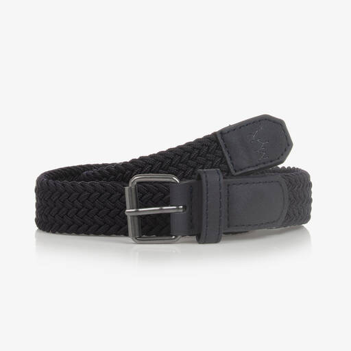 Mayoral-Teen Navy Blue Woven Belt | Childrensalon Outlet