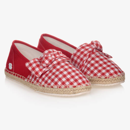 Mayoral-Teen Red Check Espadrilles | Childrensalon Outlet