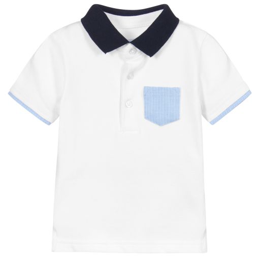 Mayoral-Weißes Polohemd aus Baumwollpiqué | Childrensalon Outlet