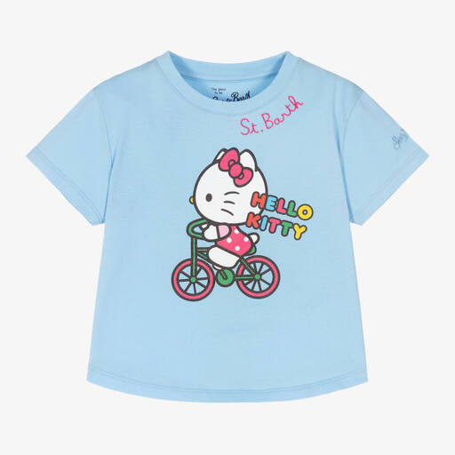MC2 Saint Barth-Blue Hello Kitty T-Shirt | Childrensalon Outlet