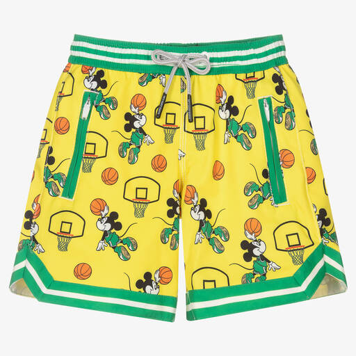 MC2 Saint Barth-Boys Mickey Mouse Swim Shorts | Childrensalon Outlet