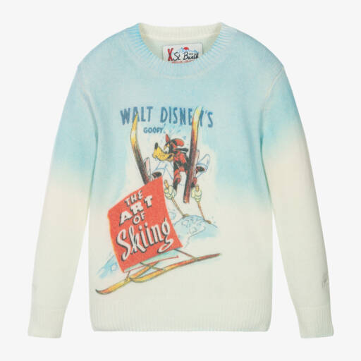 MC2 Saint Barth-Boys Pale Blue Goofy Disney Sweater | Childrensalon Outlet