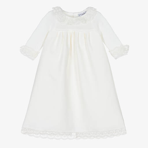 Mebi-Baumwoll-Taufkleid Elfenbein | Childrensalon Outlet