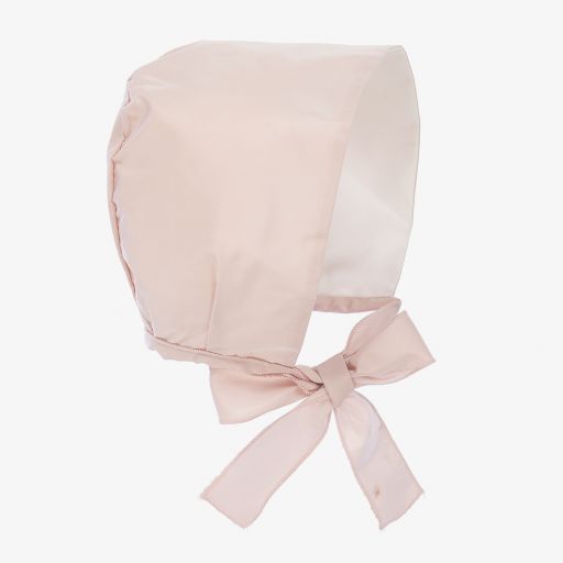 Mebi-Baby Girls Pink Bonnet | Childrensalon Outlet