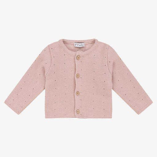 Mebi-Розовый трикотажный кардиган | Childrensalon Outlet
