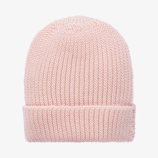 Mebi-Baby Girls Pink Merino Wool Hat | Childrensalon Outlet
