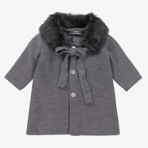 Mebi-Baby Girls Wool Knit Coat | Childrensalon Outlet