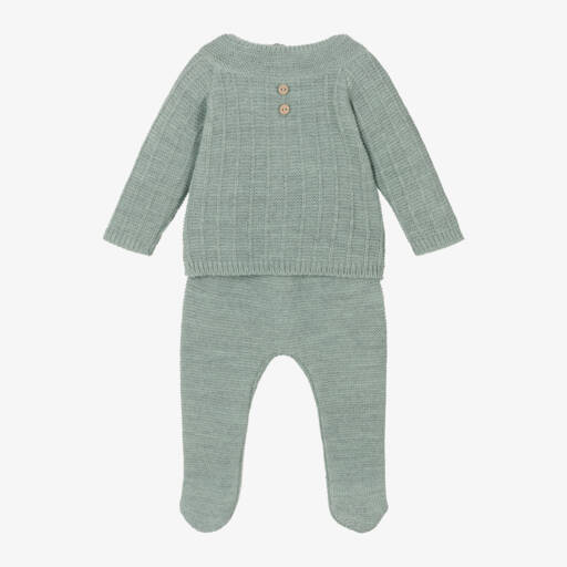 Mebi-أفرول بيبي غرو بقطعتين محبوك لون أخضر | Childrensalon Outlet