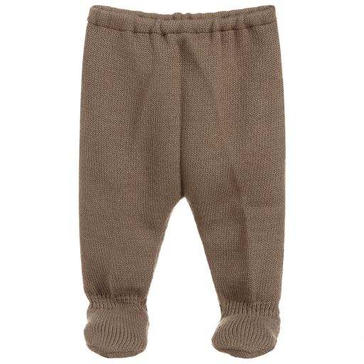 Mebi-Brown Knitted Trousers | Childrensalon Outlet