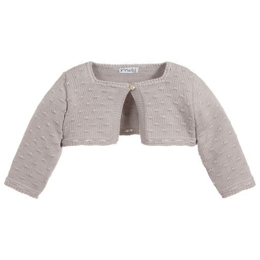 Mebi-Cotton Baby Bolero Cardigan | Childrensalon Outlet