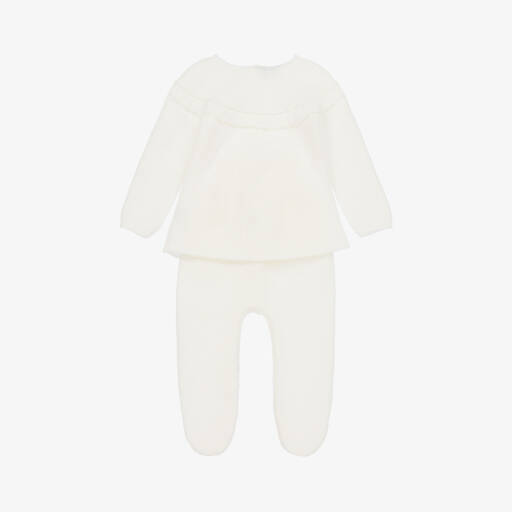 Mebi-Girls Ivory Knit Two-Piece Set | Childrensalon Outlet