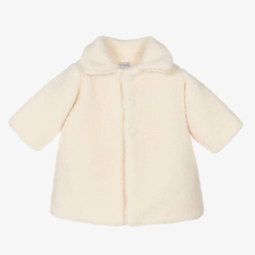 Mebi-معطف فليس لون عاجي للبنات | Childrensalon Outlet
