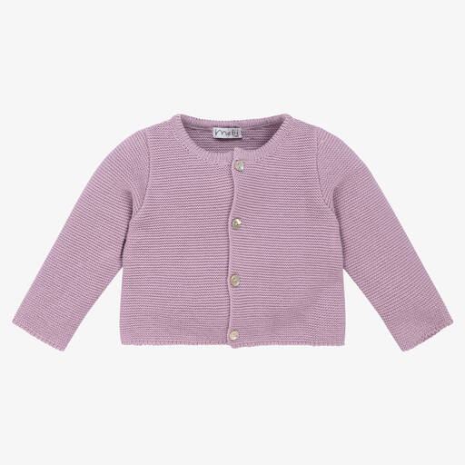 Mebi-Фиолетовый трикотажный кардиган | Childrensalon Outlet