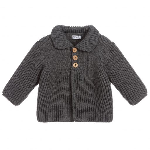 Mebi-Grey Knitted Cardigan | Childrensalon Outlet