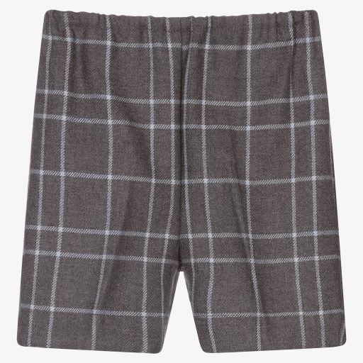 Mebi-Grey Wool Blend Baby Shorts | Childrensalon Outlet