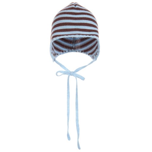Mebi-Knitted striped Baby Hat | Childrensalon Outlet