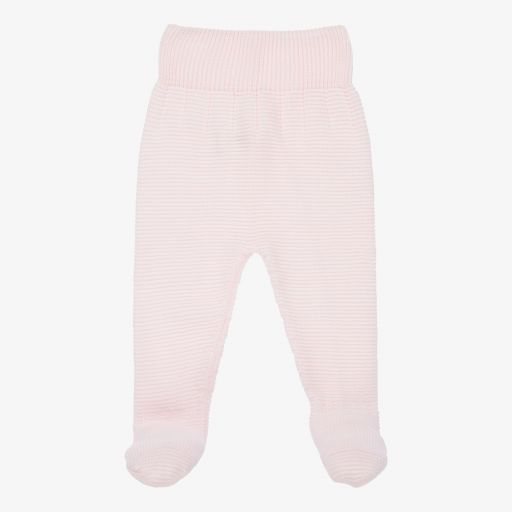Mebi-Pink Knitted Baby Trousers | Childrensalon Outlet