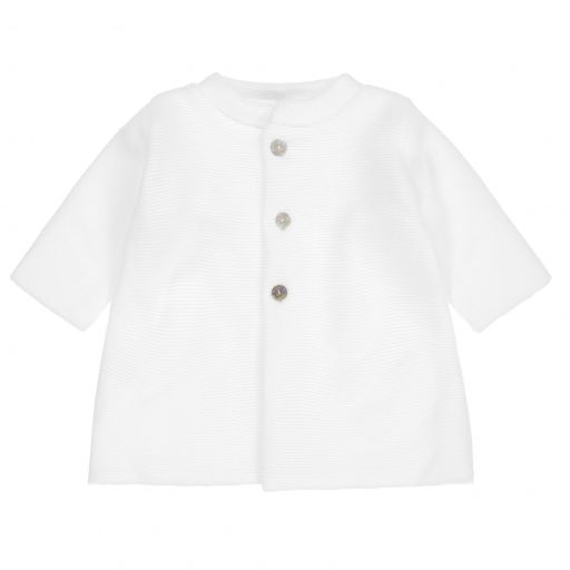 Mebi-White Knitted Coat | Childrensalon Outlet