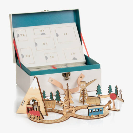 Meri Meri-Boys Wooden Train Gift Set | Childrensalon Outlet